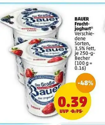 PENNY Bauer Frucht-joghurt Angebot