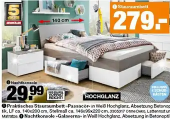 Megastore Stauraumbett Angebot