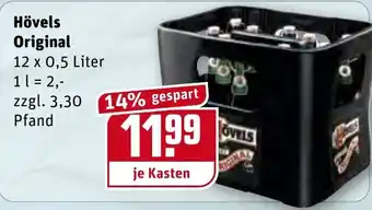 REWE Hövels Original 12x0,5L Angebot