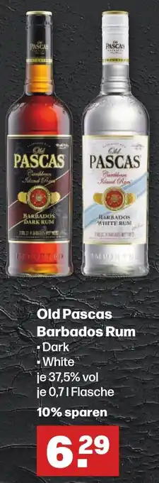 Handelshof Old Pascas Barbados Rum 0,7 L Flasche Angebot