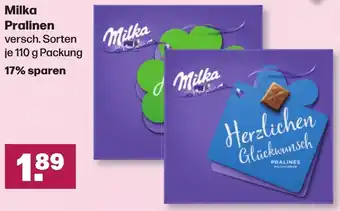 Handelshof Milka Pralinen 110 g Packung Angebot