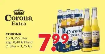 Getränke Fleischmann Corona Extra 6 x 0,355 L Angebot