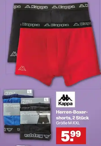 Handelshof Kappa Herren-Boxershorts, 2 Stück Angebot