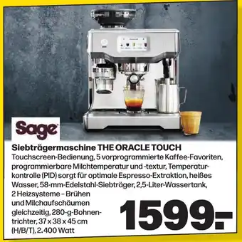 Handelshof Sage Siebträgermaschine THE ORACLE TOUCH Angebot