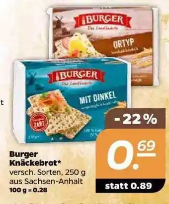 NETTO Burger Knäckebrot 250g Angebot