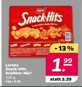 NETTO Lorenz Snack Hits Knabber-mix 320g Angebot