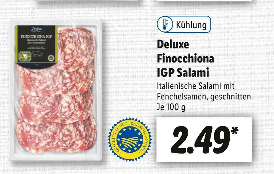 Deluxe finocchiona igp salami Angebot bei Lidl