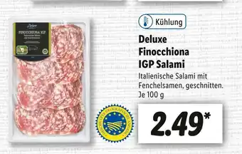 Lidl Deluxe finocchiona igp salami Angebot