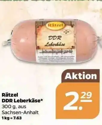 NETTO Rätzel Ddr Leberkäse 300g Angebot