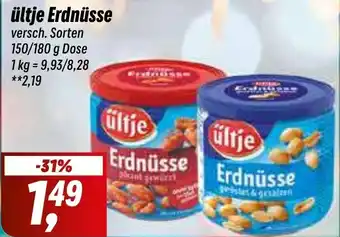 Simmel ültje Erdnüsse 150/180 g Dose Angebot