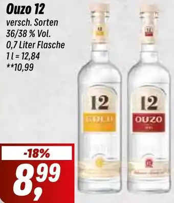 Simmel Ouzo 12, 0,7 Liter Flasche Angebot