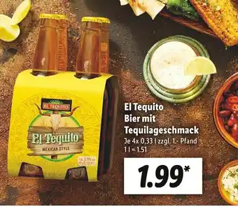 Lidl El tequito bier mit tequilageschmack Angebot