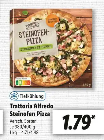 Lidl Trattoria alfredo steinofen pizza Angebot