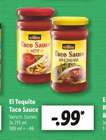 Lidl El tequito taco sauce Angebot