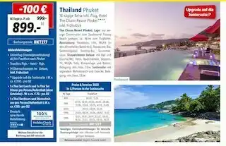 Lidl Lidl reisen thailand phuket Angebot