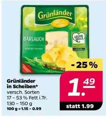 NETTO Grünländer In Scheiben 130-150g Angebot