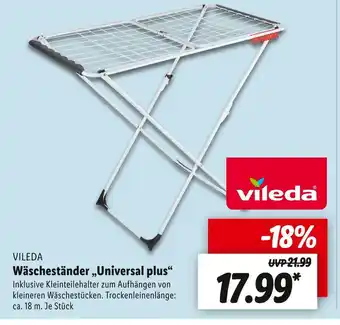 Lidl Vileda wäscheständer „universal plus“ Angebot