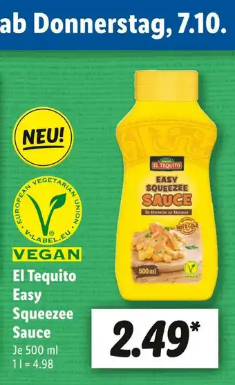 Lidl El tequito easy squeezee sauce Angebot