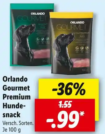 Lidl Orlando gourmet premium hundesnack Angebot