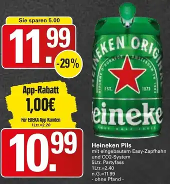 WEZ Heineken Pils 5Ltr. Partyfass Angebot