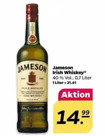 NETTO Jameson Irish Whiskey 0,7L Angebot