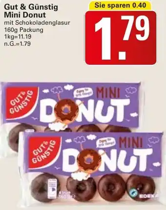 WEZ Gut & Günstig Mini Donut 160 g Packung Angebot