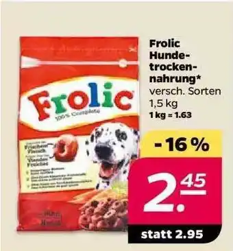 NETTO Frolic Hundetrockennahrung 1,5kg Angebot