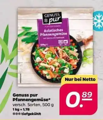 NETTO Genuss Pur Pfannengemüse 500g Angebot