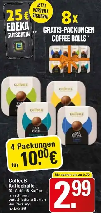 WEZ CoffeeB Kaffeebälle 9er Packung Angebot