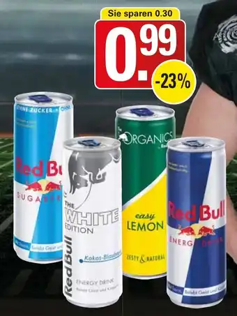 WEZ Red Bull Energy Drink oder Organics 0,25Ltr. Dose Angebot