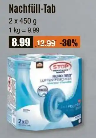 V Baumarkt STOP Nachfüll-Tab 2*450g Angebot