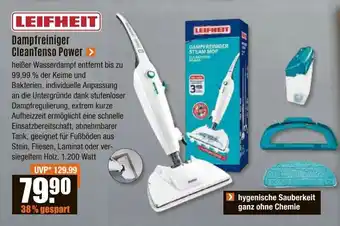 V Baumarkt LEIFHEIT Dampfreiniger CleanTenso Power Angebot