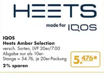 Handelshof IQOS Heets Amber Selection Angebot