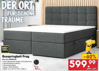 Netto Marken-Discount MÖBEL PUNKT Boxspringbett Prag Angebot