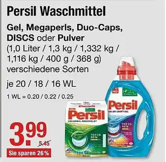 V Markt Persil Waschmittel Angebot