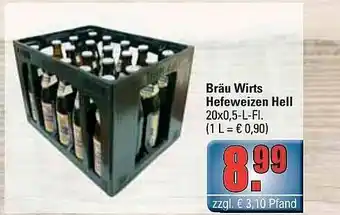 alldrink Bräu Wirts Hefeweizen Hell Angebot