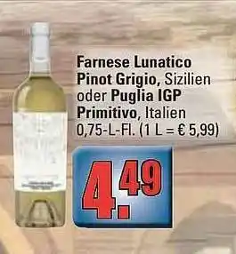 alldrink Farnese Lunatico Pinot Grigio, Puglia Igp Primitivo Angebot