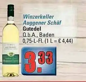 alldrink Winzerkeller Auggener Schäf Gutedel Angebot