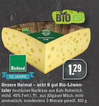 Edeka Bioland Unsere Heimat-echt & Gut Bio-löwentaler Angebot