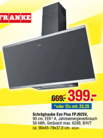 Möbelpiraten Schräghaube Evo Plus FP J925V Angebot