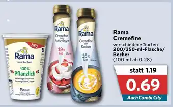 Combi Rama Cremefine 200/250ml Angebot