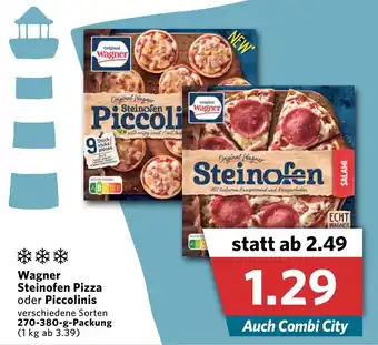 Combi Wagner Steinofen Pizza oder Piccolinis 270-380g Angebot