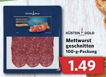 Combi Küsten Gold Mettwurst geschnitten 100g Angebot