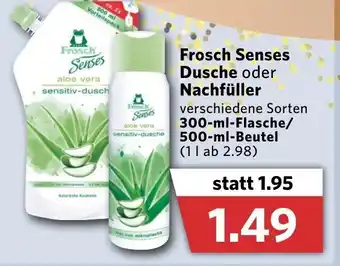 Combi Frosch Senses Dusche oder Nachfüller 300/500ml Angebot