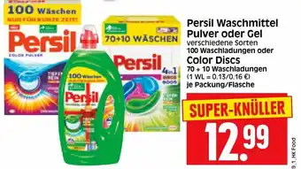 Edeka Herkules Persil Waschmittel Pulver oder Gel oder Color Discs Angebot