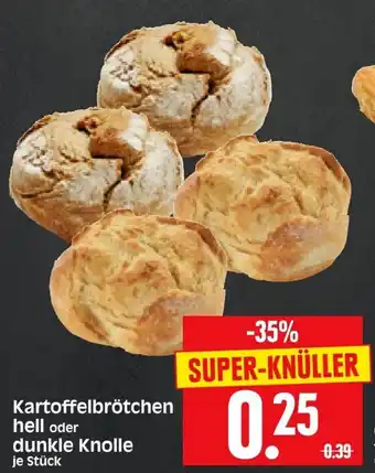 Edeka Herkules Kartoffelbrötchen hell oder dunkle Knolle Angebot