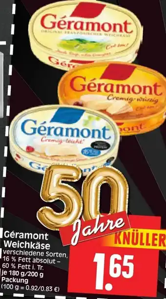 Edeka Herkules Géramont Weichkäse 180/200g Angebot