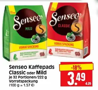 Edeka Herkules Senseo Kaffeepads Classic oder Mild Angebot