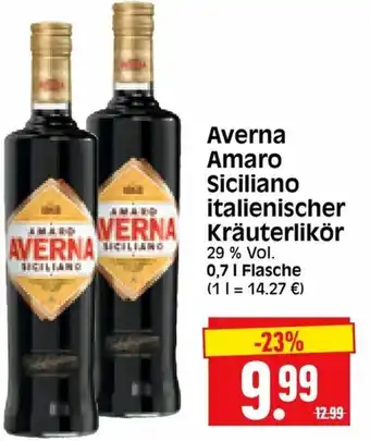 Edeka Herkules Averna Amaro Siciliano italienischer Kräuterlikör 0,7L Angebot