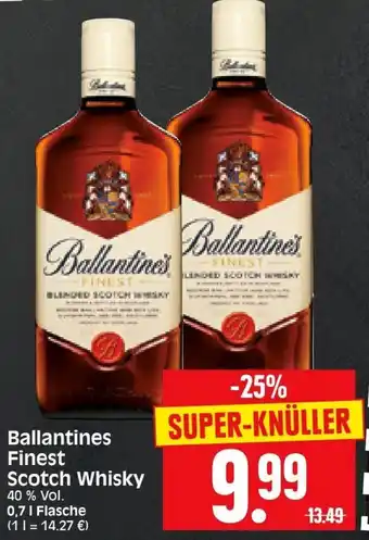 Edeka Herkules Ballantine's Finest Scotch Whisky 0,7L Angebot